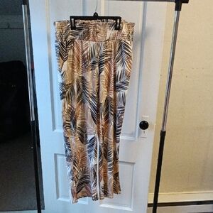 Robert Louis Tropical Leaf Maxi Pants